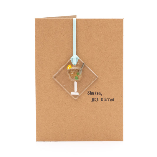 Keep Card Martini glass